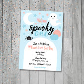 Spooky One Blue Eerste Verjaardag Uitnodiging