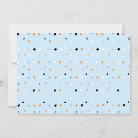 Spooky One Blue Ghost Halloween Invite with Photo Kaart (Achterkant)