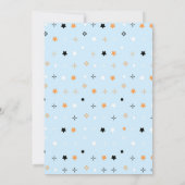 Spooky One Blue Ghost Halloween Kaart (Achterkant)