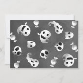 Spooky One Blue Ghost Halloween Kaart (Achterkant)