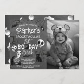 Spooky One Blue Ghost Halloween Kaart (Voorkant / Achterkant)