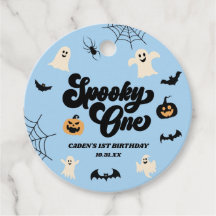 Spooky One Blue Halloween 1st Birthday Party