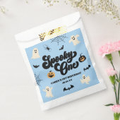 Spooky One Blue Halloween 1st Birthday Party Bedankzakje (Gezegeld)