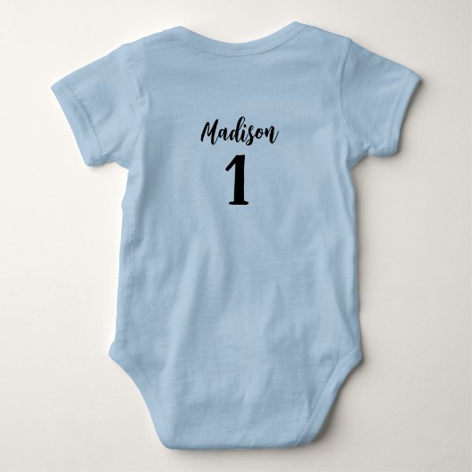 Spooky One Blue Halloween Ghost Romper (Achterkant)