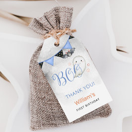 Spooky One Boy's Eerste Verjaardagsgunst Cadeaulabel