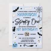 Spooky One! Boys Halloween 1e verjaardag Kaart (Voorkant)