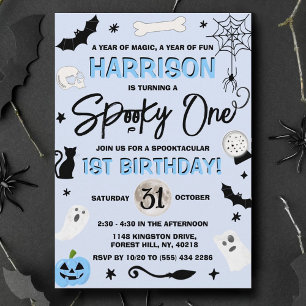 Spooky One! Boys Halloween 1e verjaardag Kaart