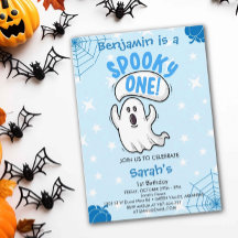 Spooky One Cute Funny Halloween Ghost 1st Birthday