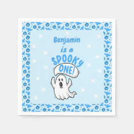 Spooky One Cute Funny Halloween Ghost 1st Birthday Servet