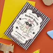 Spooky One — Cute Halloween 1st Birthday Invite Kaart