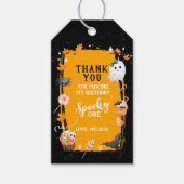 Spooky One Cute Halloween Birthday Thank You Cadeaulabel (Voorkant)
