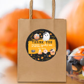 Spooky One Cute Halloween Birthday Thank You Ronde Sticker