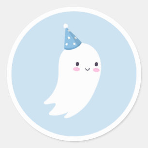 Spooky One Cute Halloween Ghost 1e verjaardag Favo Ronde Sticker