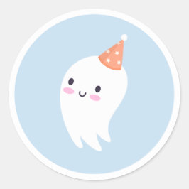 Spooky One Cute Halloween Ghost 1e verjaardag Favo Ronde Sticker