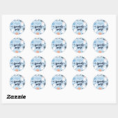 Spooky One Cute Halloween Ghost 1e verjaardag Favo Ronde Sticker (Vel)