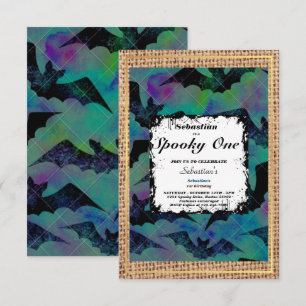 Spooky One Cute Halloween Ghost 1e verjaardag Kaart