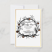 Spooky One Cute Halloween Ghost 1e verjaardag Kaart (Voorkant)