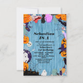 Spooky One Cute Halloween Ghost 1e verjaardag Kaart (Voorkant)