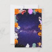 Spooky One Cute Halloween Ghost 1e verjaardag Kaart (Achterkant)