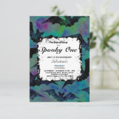 Spooky One Cute Halloween Ghost 1e verjaardag Kaart (Staand voorkant)