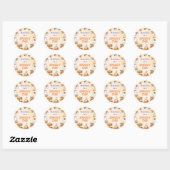 Spooky One Cute Halloween Ghost 1e verjaardag Ronde Sticker (Vel)