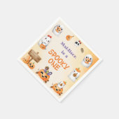 Spooky One Cute Halloween Ghost 1e verjaardag Servet (Hoek)