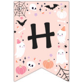Spooky One Cute Halloween Ghost 1e verjaardag Vlaggetjes (Tweede vlag)