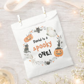 Spooky One Cute Halloween Ghost 1st Birthday Decor Bedankzakje (Geknipt)