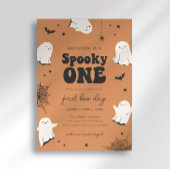 Spooky One First Birthday Invitation Eerste Boeken Kaart