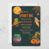 Spooky One First Birthday Invitation Kaart (Voorkant)