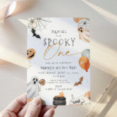Spooky One Ghost 1e Verjaardag Halloween Kaart