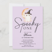 Spooky One Ghost Birthday Kaart (Voorkant)