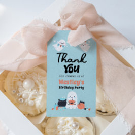 Spooky One Ghost Boy 1st Birthday Party Favoriet L Visitekaartje