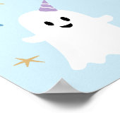 Spooky One Ghost Halloween 1e Verjaardag Welkom Poster (Hoek)