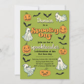 Spooky One Ghost Halloween Herfst Eerste Verjaarda Kaart (Voorkant)