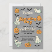 Spooky One Ghost Halloween Herfst Eerste Verjaarda Kaart (Voorkant)