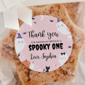 Spooky One Ghost Party Labels