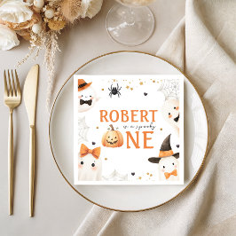 Spooky One Ghost Pumpkin-servet Servet