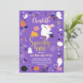 Spooky One Girl Birthday Halloween Party (Staand voorkant)