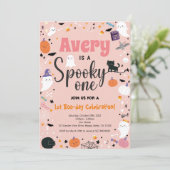 Spooky One Girl Birthday Halloween Party (Staand voorkant)