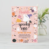 Spooky One Girl Birthday Halloween Party (Staand voorkant)
