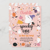 Spooky One Girl Birthday Halloween Party (Voorkant / Achterkant)