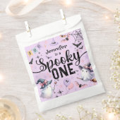 Spooky One Girl Schattige Ghost Halloween 1st Birt Bedankzakje (Geknipt)