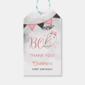 Spooky One Girl's Eerste Verjaardagsgunst Cadeaulabel (Voorkant)