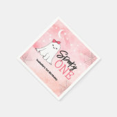 Spooky One Girly Ghost 1st Birthday Party Servet (Hoek)