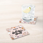 Spooky One Groovy Halloween 1e verjaardag Kartonnen Onderzetters (Insitu)