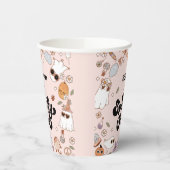 Spooky One Groovy Halloween 1e verjaardag Papieren Bekers (Links)