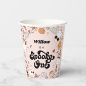 Spooky One Groovy Halloween 1e verjaardag Papieren Bekers (Voorkant)
