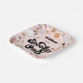 Spooky One Groovy Halloween 1e verjaardag Papieren Bordje (Gebogen)