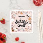 Spooky One Groovy Halloween 1e verjaardag Servet (Insitu)